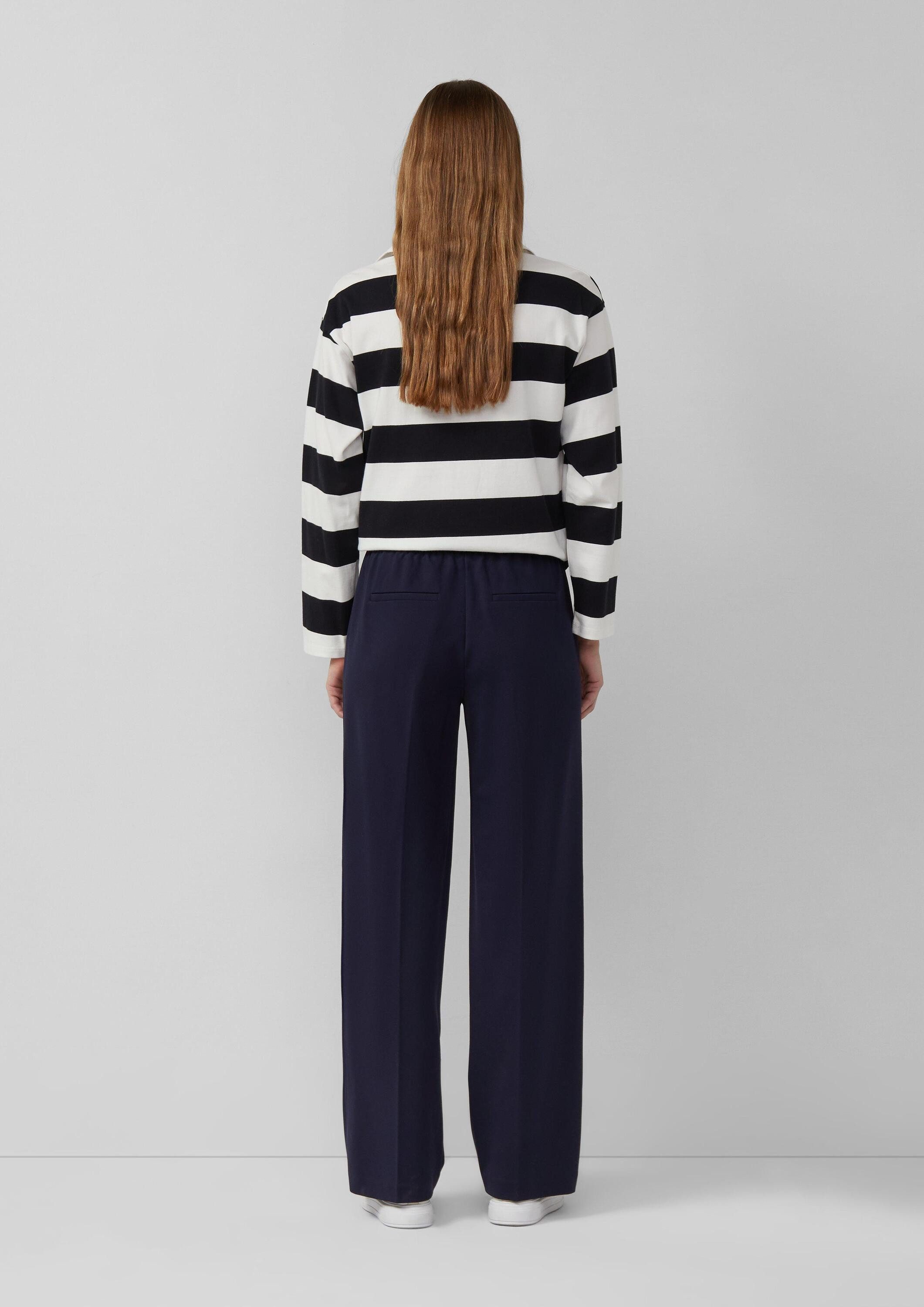 s.Oliver Chinos Hose Hose aus Interlockjersey mit Elastikbund