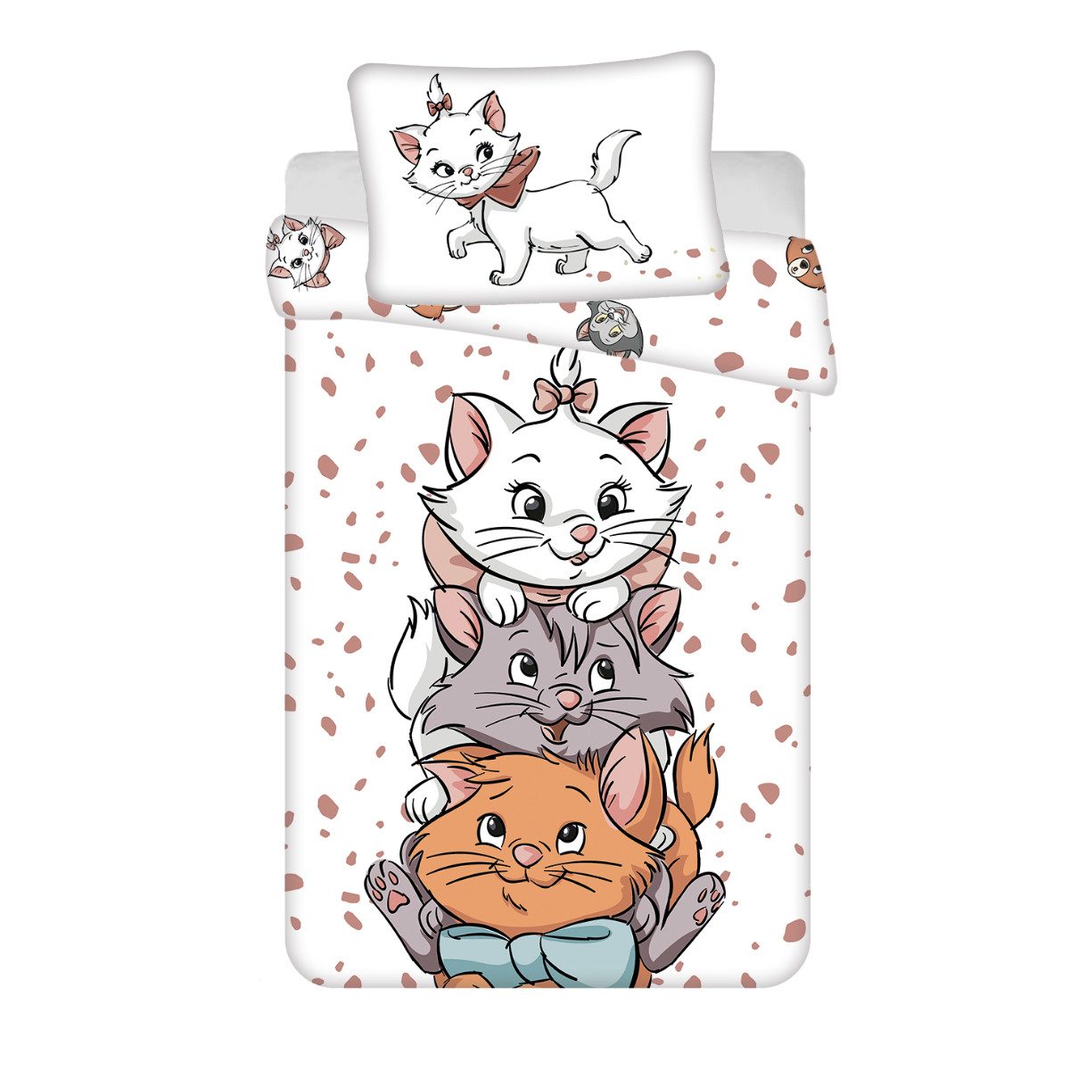 Aristocats Bettwäsche - Set für Kinderbett 100x135 cm + 40x60 cm aus 100% B günstig online kaufen
