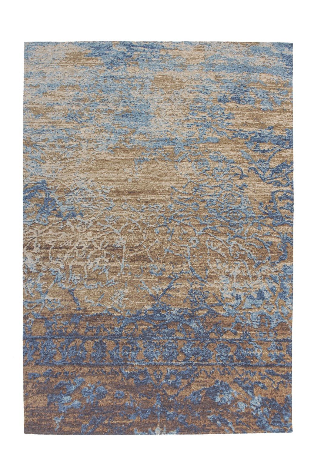 Giantore Teppich Blaze 625 Blau / Beige 115cm x 170cm, rechteckig, Flachflo günstig online kaufen