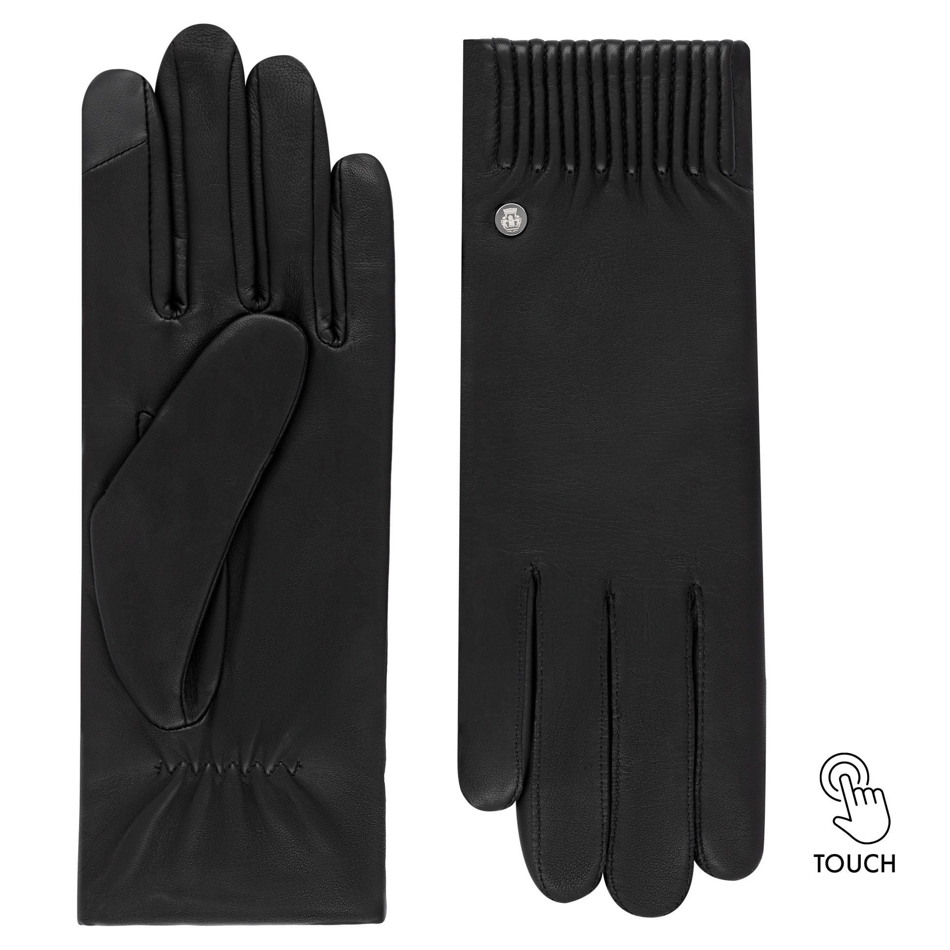 Roeckl Lederhandschuhe ARIZONA TOUCH Handschuhe mit elastischem Lederbund