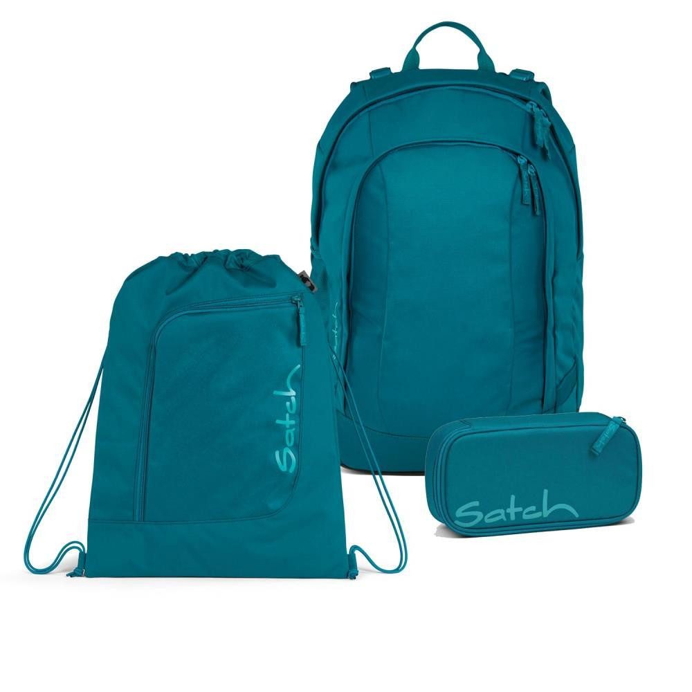 Satch Schulrucksack Air (3tlg., inkl. Schlamperbox und Sportbeutel)