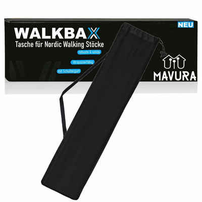 MAVURA Tragetasche WALKBAX Tasche für Nordic Walking Stöcke Trekkingstock Beutel faltbar, Wanderstöcke Tragetasche Stocktasche Nylon