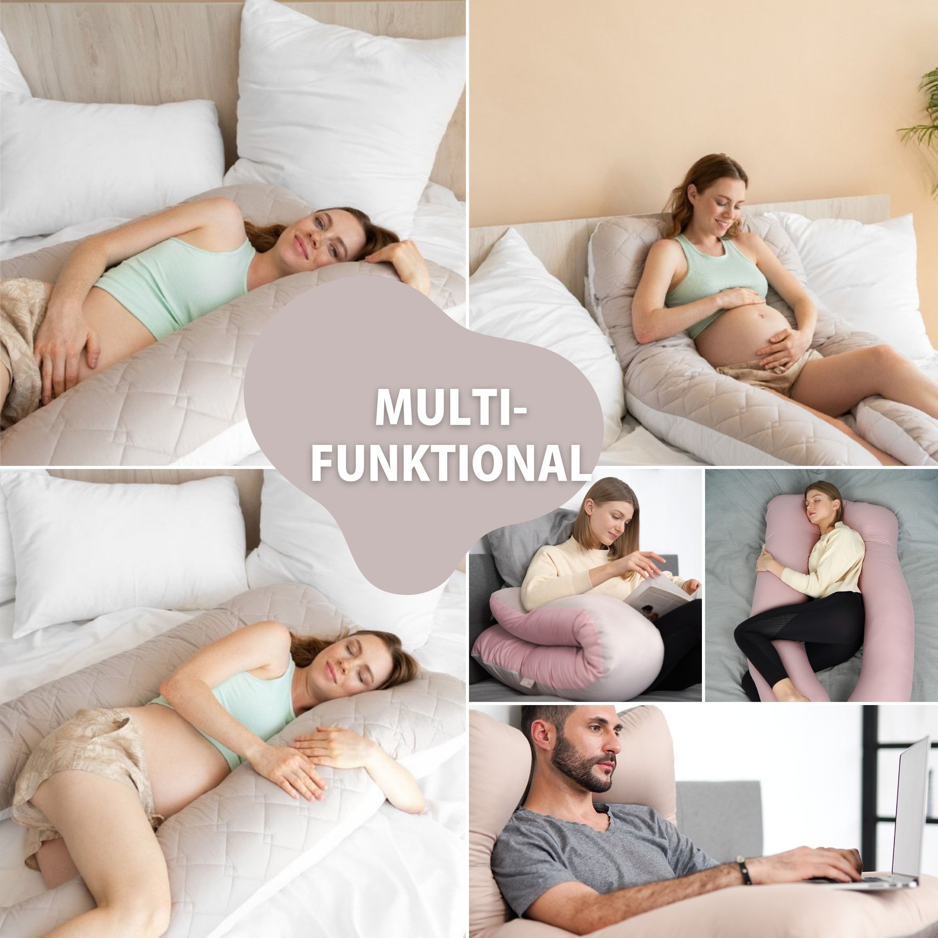 SEI Design Seitenschläferkissen Bodypillow - Körperkissen, günstig online kaufen