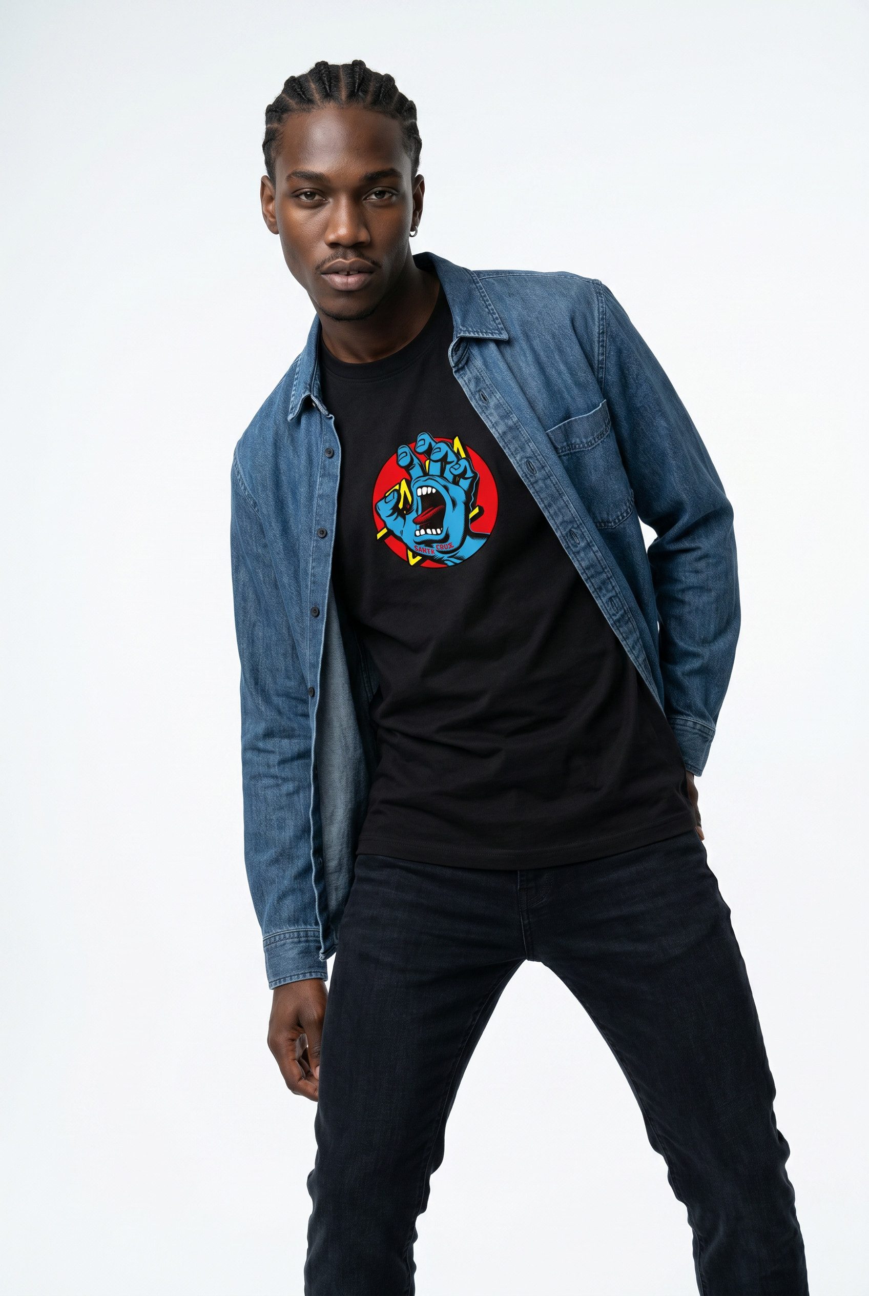 Santa Cruz T-Shirt HAND DOT FRONT T-SHIRT