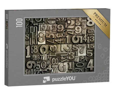 puzzleYOU Puzzle Alter Schriftsatz, 100 Puzzleteile, puzzleYOU-Kollektionen Nostalgie