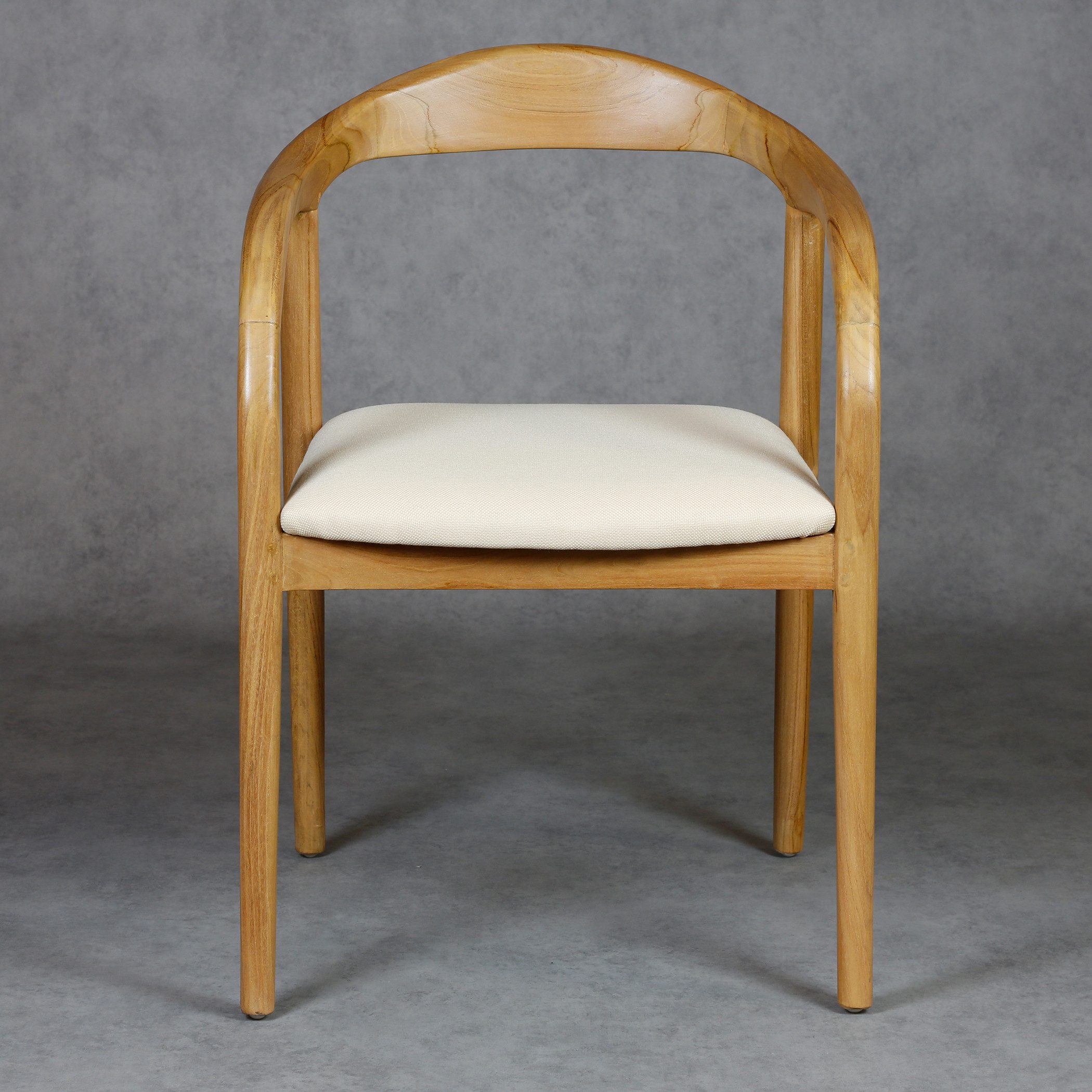 Casa Moro Polsterstuhl Esszimmerstuhl Natur Holz mit Armlehne Beige (Armlehnen Stuhl Esszimmer), 1 Stuhl, 2er Set, 4er Set oder 6er Set Holzstuhl