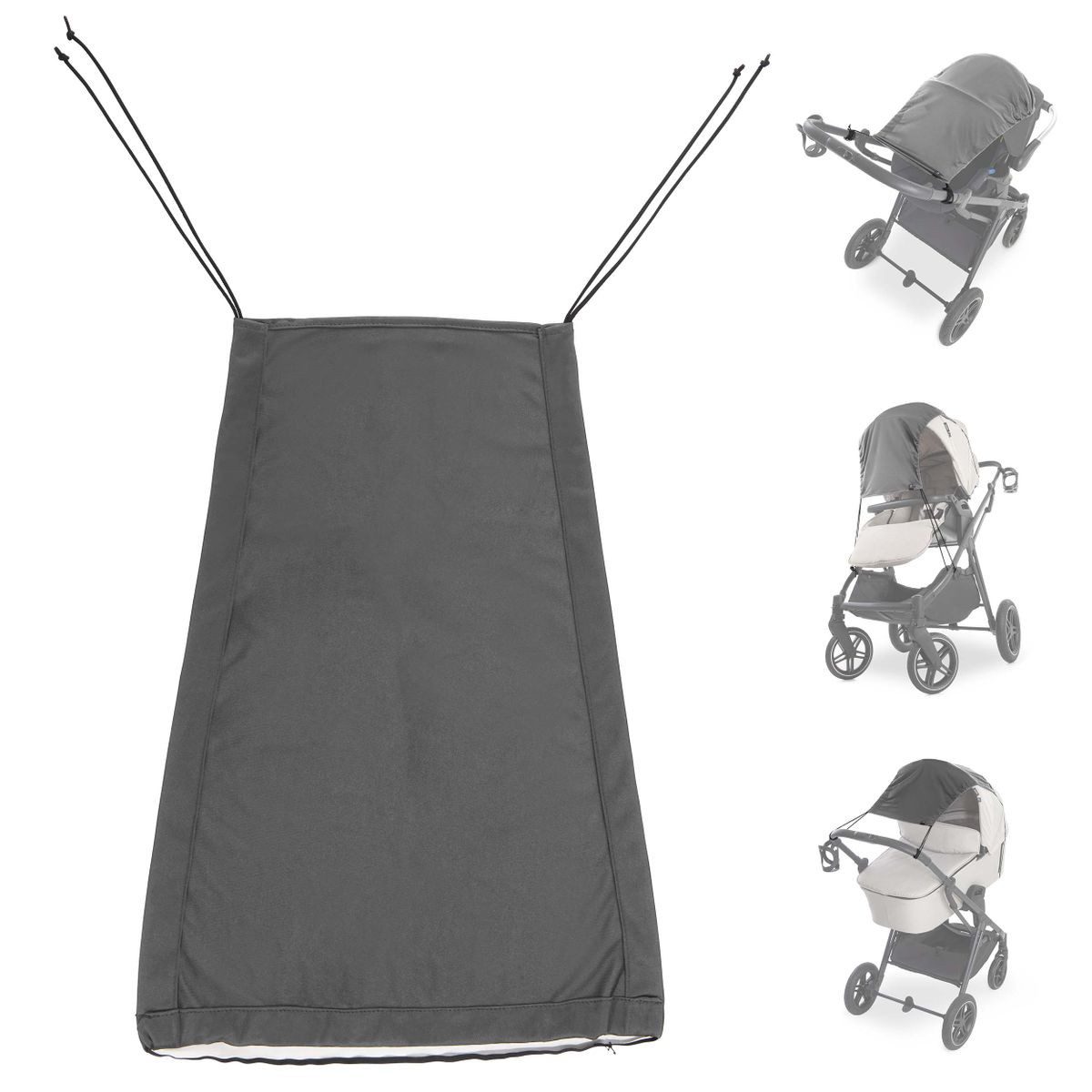 Hauck Kinderwagen-Sonnenschutzhülle Grey, Universal Sonnensegel für Kinderw günstig online kaufen