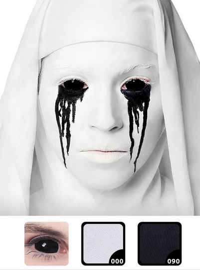 Maskworld Theaterschminke Make-up Set Horror Nonne, Halloween Schminkset mit perfekt abgestimmten Komponenten