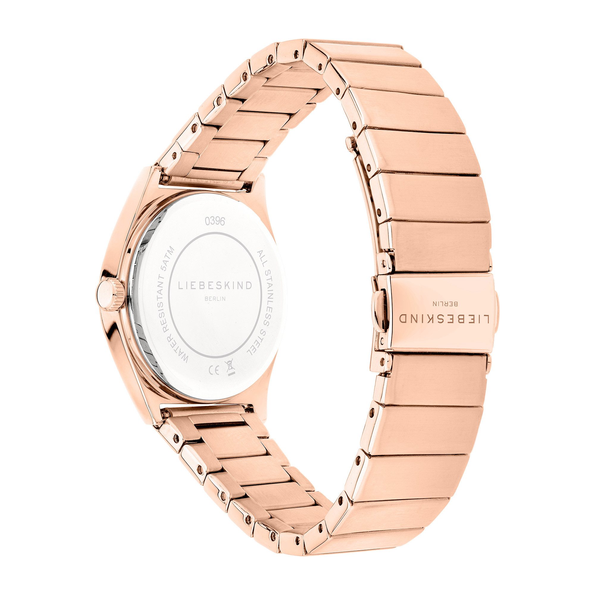 Liebeskind Berlin Quarzuhr Vinyl Vision LT-0396-MQ, Armbanduhr, Damenuhr, Edelstahlarmband, analog