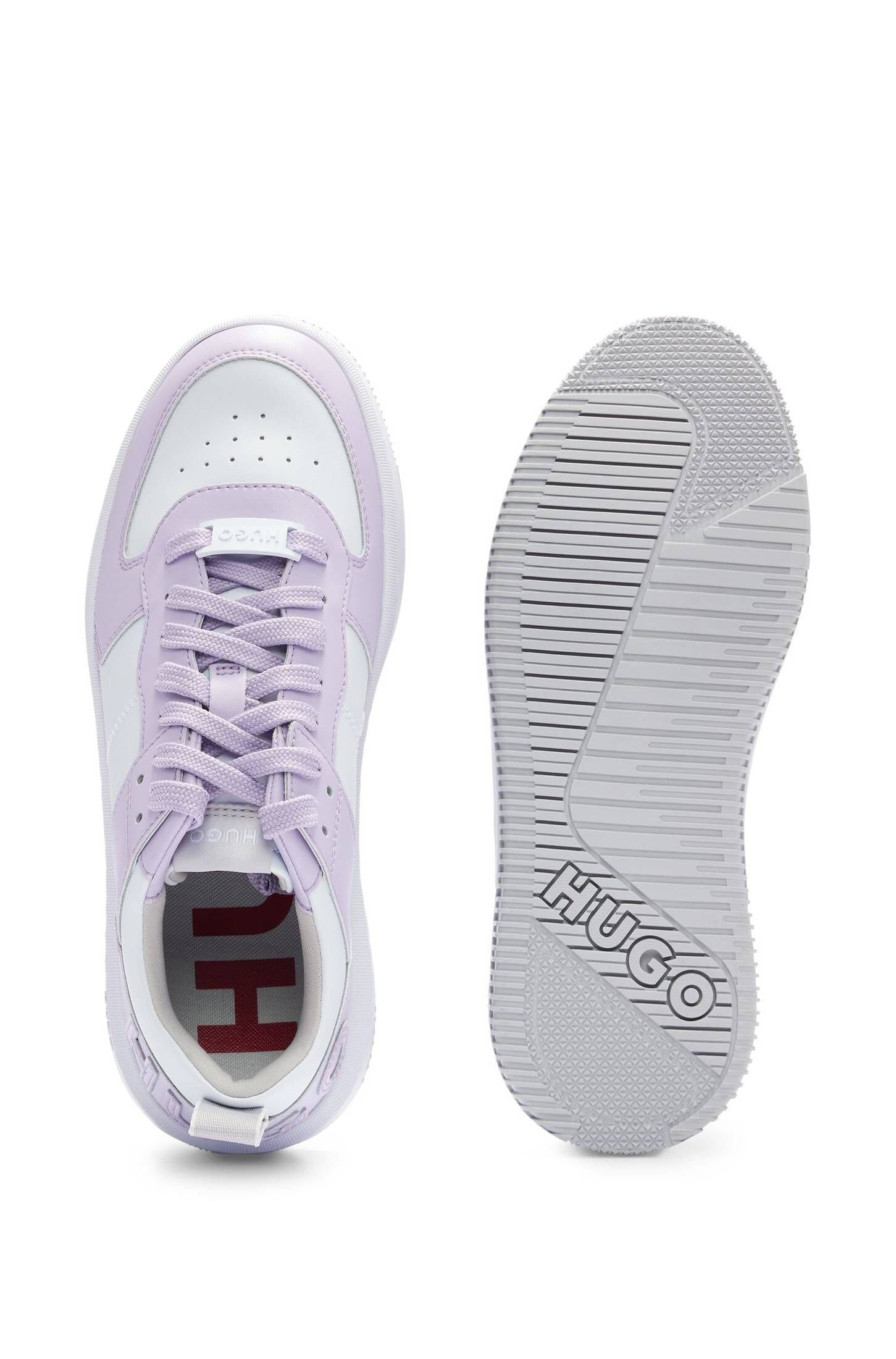 mit KILIAN_TENN_FLMXW Sneaker HUGO Sneaker (68) Leder Damen purple