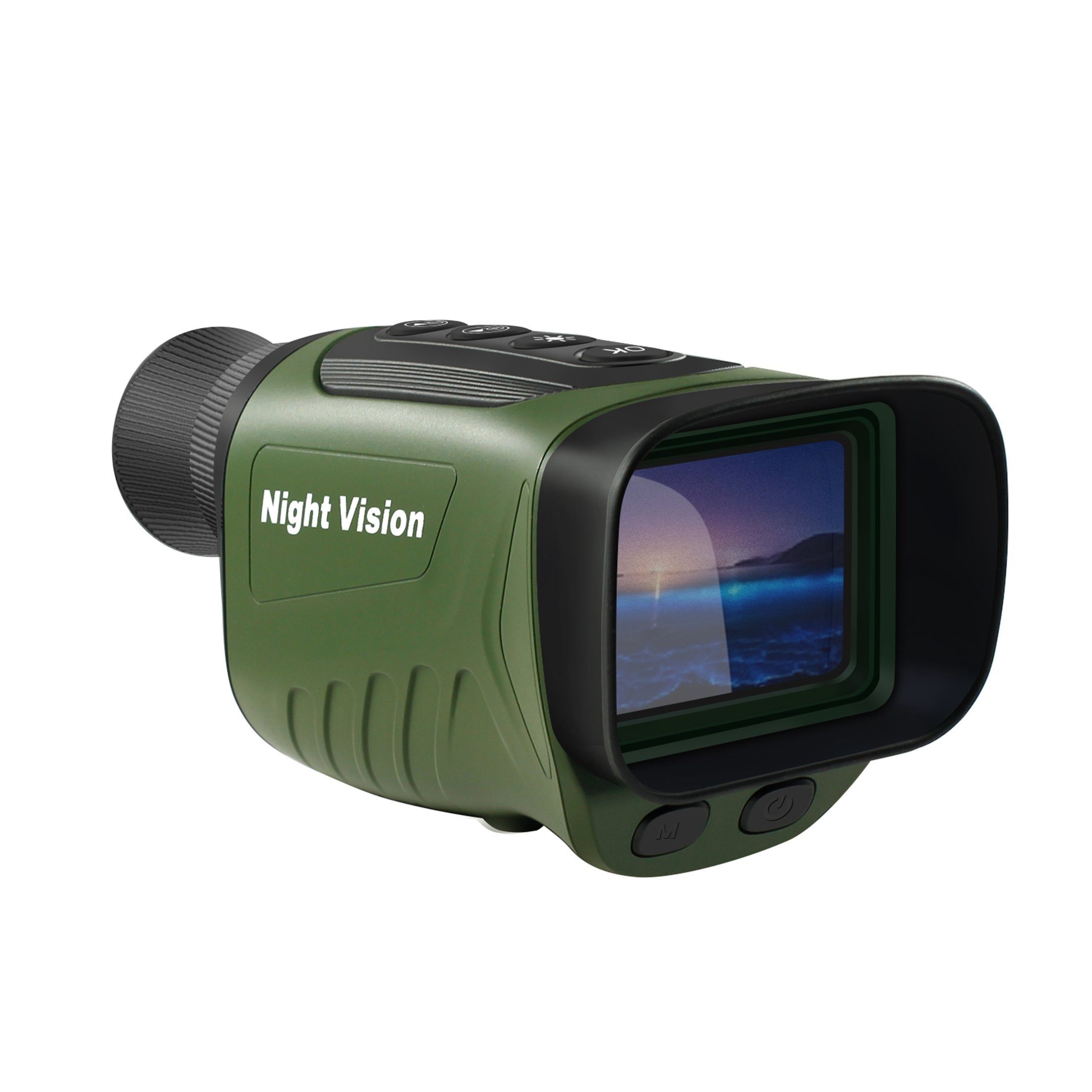 KINSI Nachtsichtgerät Monokular Nachtsicht,HD Vogelbeobachtung,Monokular Fernglas, Monokulare Infrarot-Nachtsichtkamera,HD-Video und Fotos