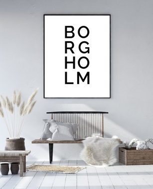 NORDIC WORDS Poster Stadt BORGHOLM