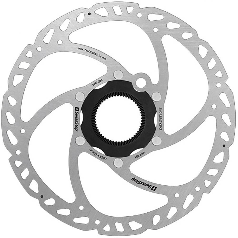 SwissStop Bremsscheibe SwissStop Catalyst One Centerlock Disc Rotor 180 Rot - starke, hitzest