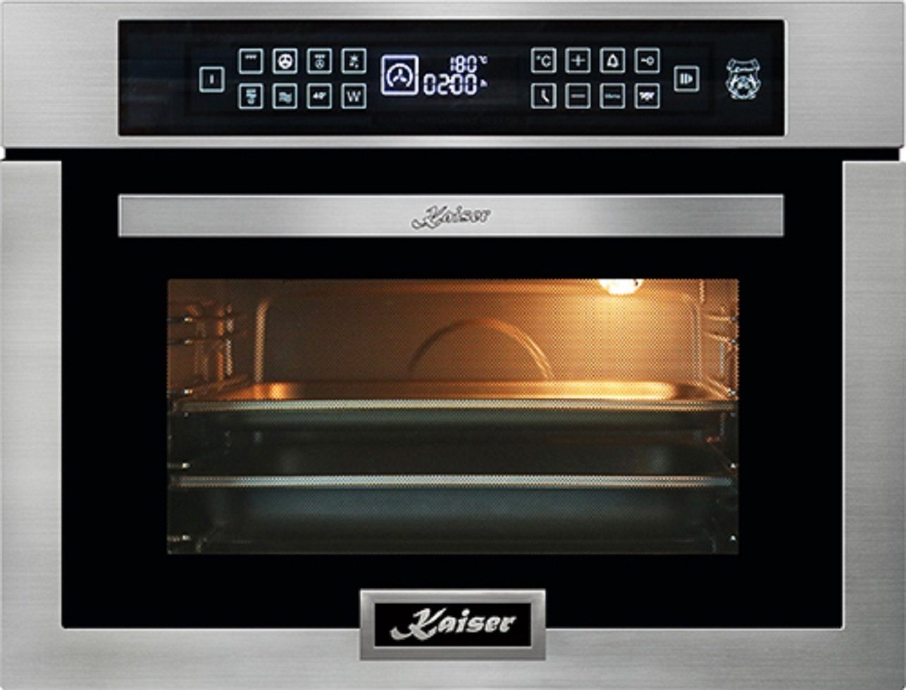 Kaiser Küchengeräte Einbau-Mikrowelle, Grill und Heißluft, 38,00 l, Mikrowellen-Backofen, 45 cm Hoch,TouchControl