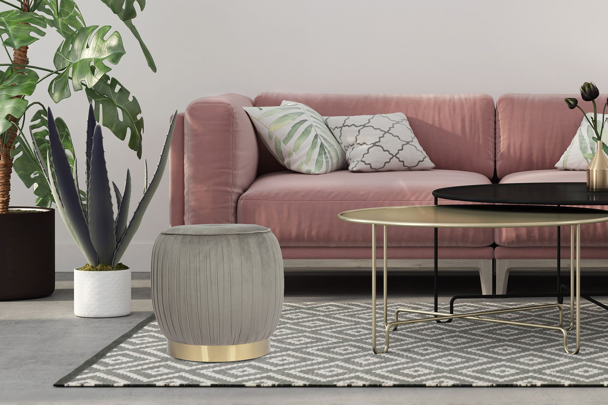 Kayoom Polsterhocker Hocker Lyla 125, Edler günstig online kaufen
