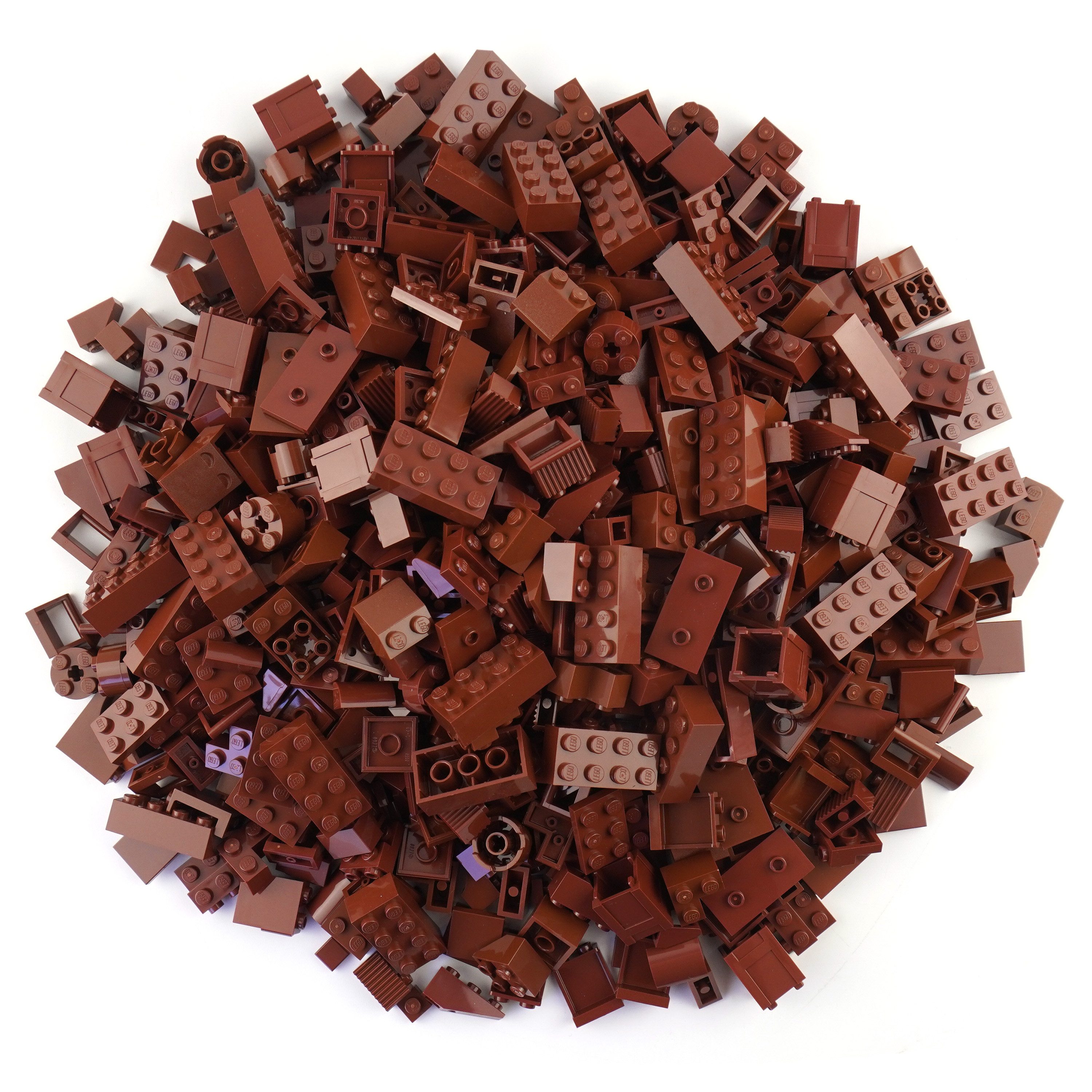 LEGO® LEGO® Steine Sondersteine Gemischt Rotbraun NEU! Menge 100x Spielbausteine, (Bausteine, 100 St., Kreativ-Set), Made in Europe