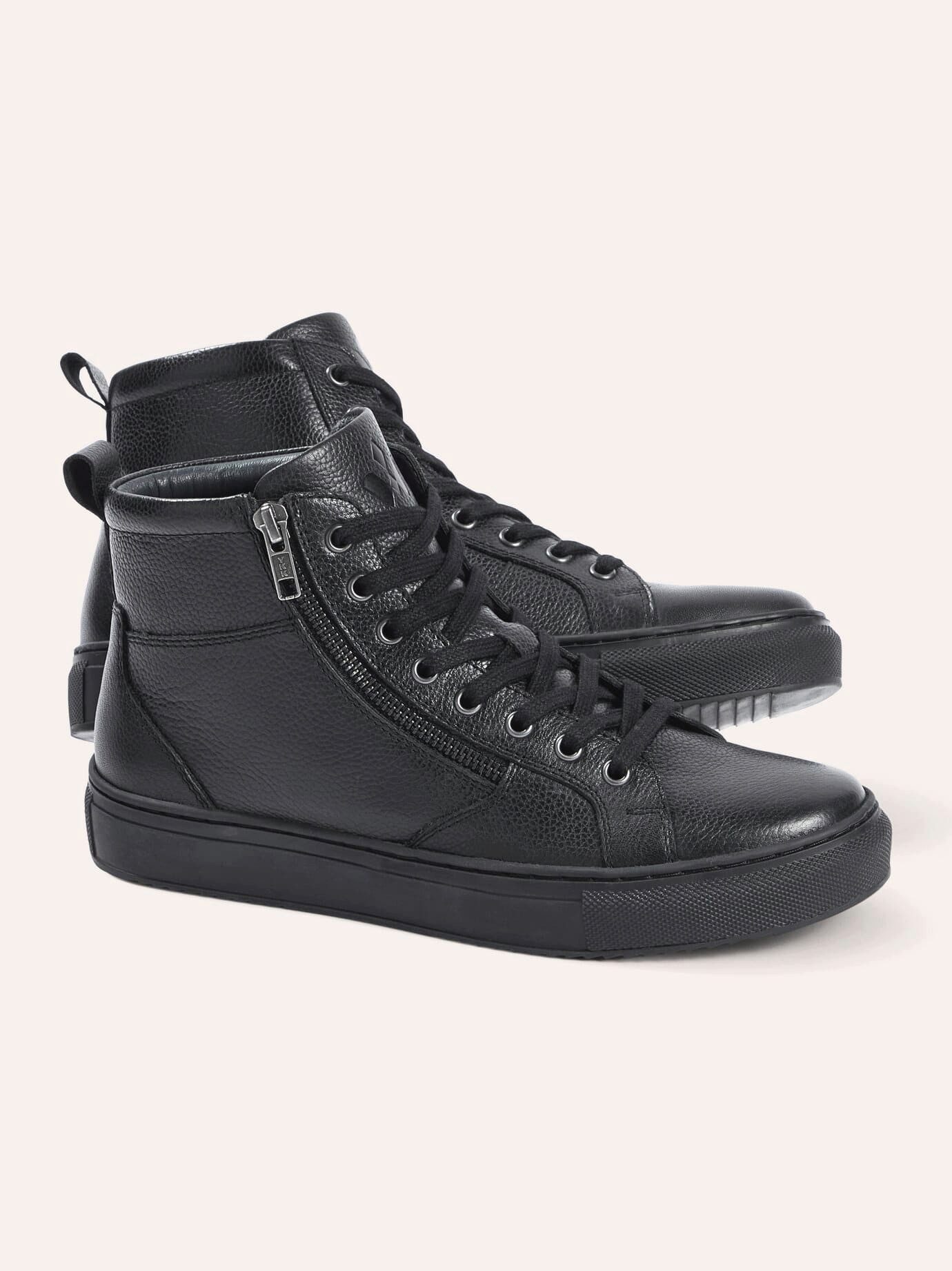 Walbusch Herren Leder-Schnürer Hightop. Schnürschuh, wärmend