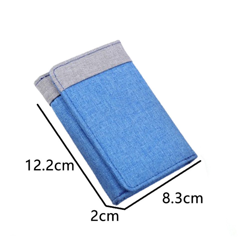 Coonoor Mini Geldbörse Canvas Tri-Fold Geldbörse günstig online kaufen