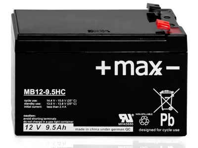 +maxx- MB12-9.5HC 12V 9,5Ah MB12-9,5HC AGM wartungsfrei Bleiakkus, zyklenfest