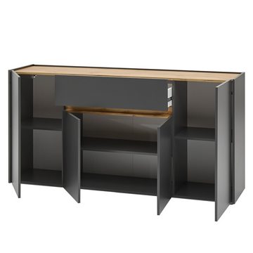 Lomadox Sideboard CRISP-61, Wotan Eiche Nb. 170/87/40 cm