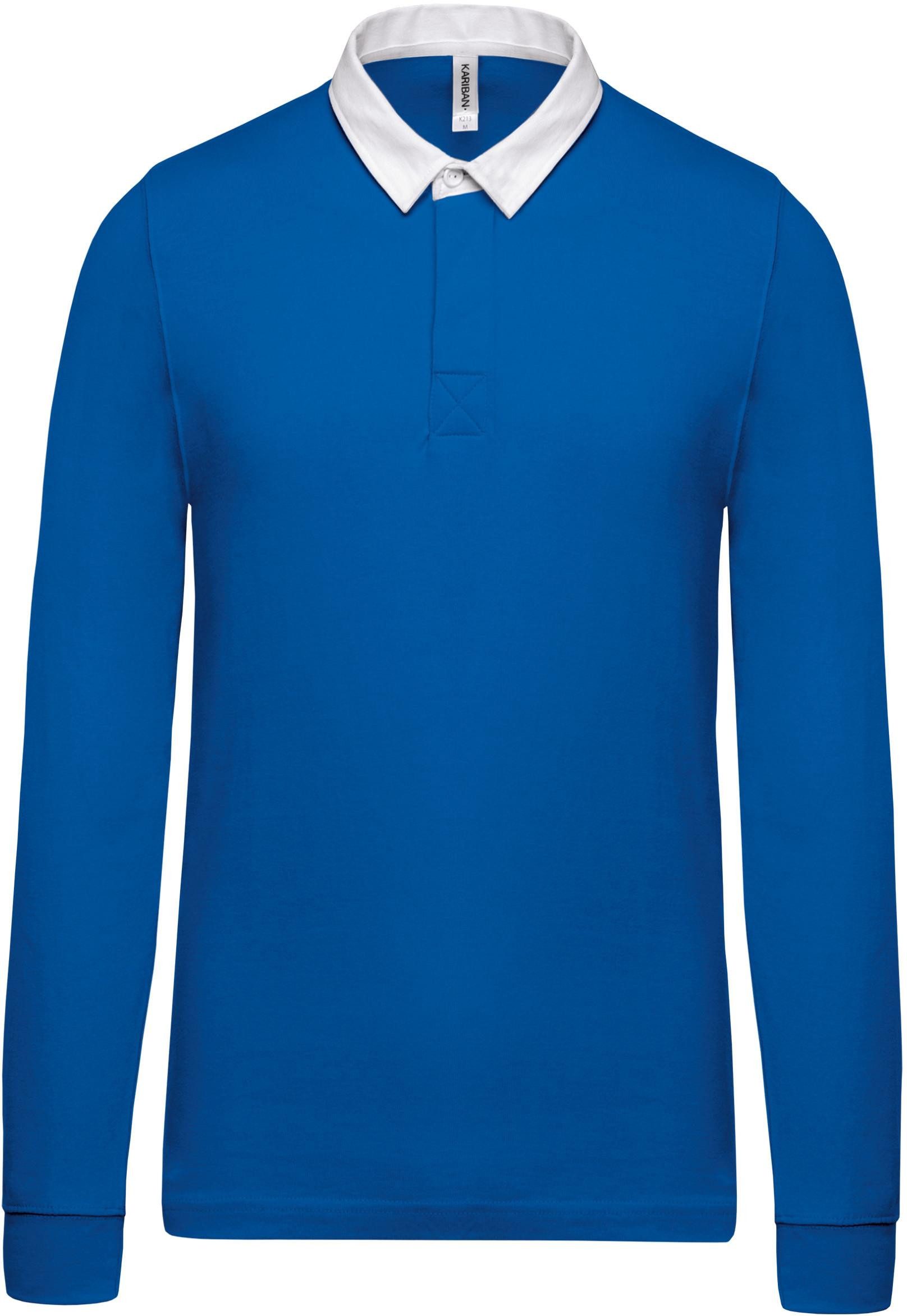 Langarm-Poloshirt Herren Rugby-Polohemd