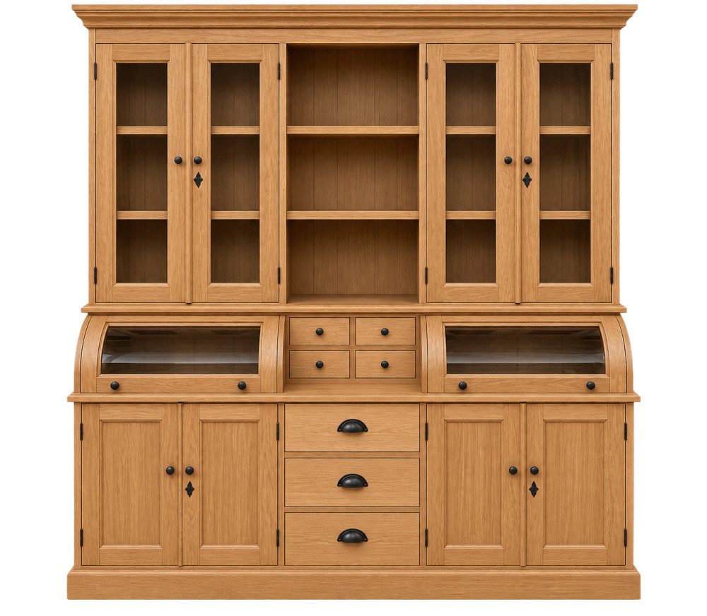 Wohnpalast Buffet Massiver Eichen Buffet-Schrank im Landhausstil – 200 cm breit