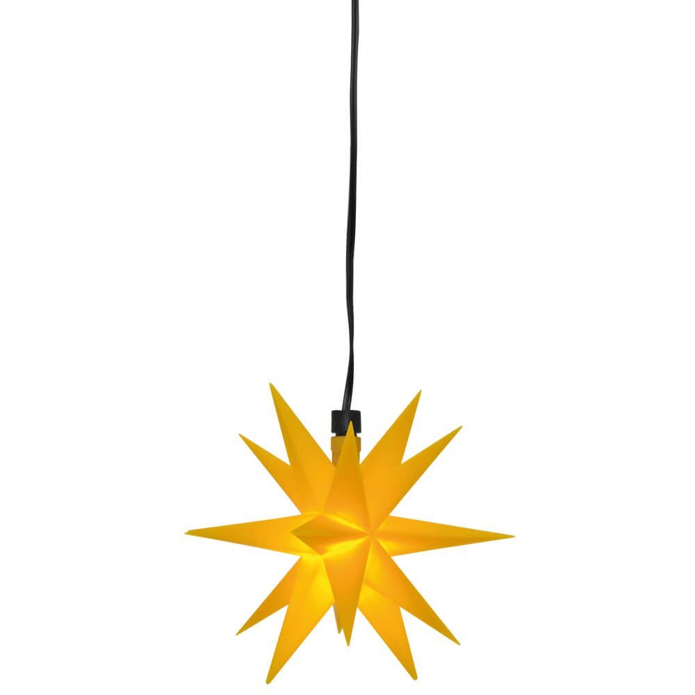 DECOTREND GMBH STERNTALER Dekostern Ministern Batt Aussen FB, Dekostern Weihnachtsstern Kunststoff 18-Zacker Fernbedienung &