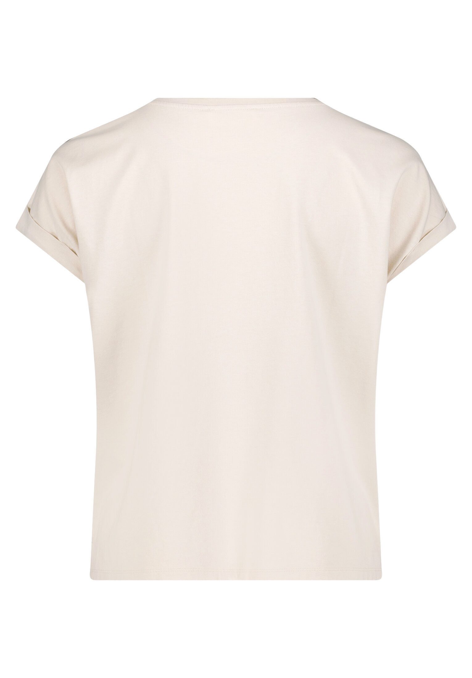 Cartoon Kurzarmshirt Damen mit Ärmelaufschlag (1-tlg)