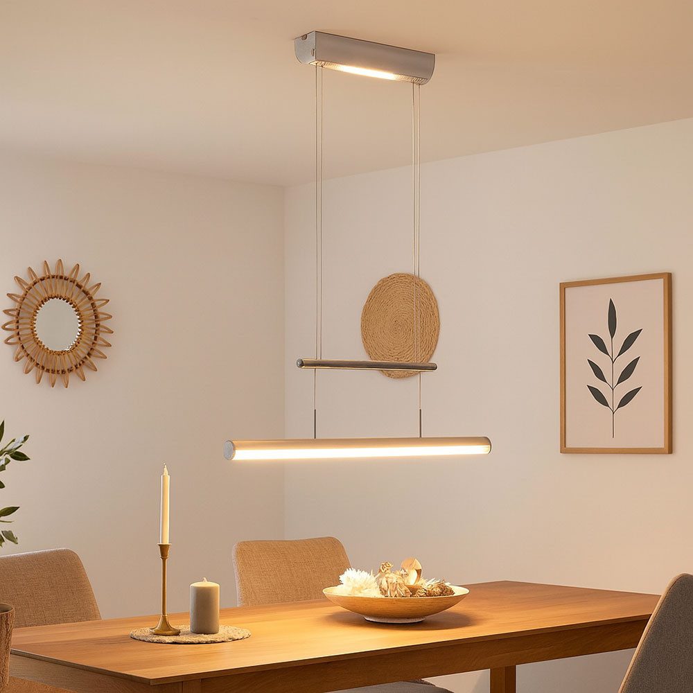 Esto LED-Hängeleuchte, LED-Leuchtmittel fest verbaut, Warmweiß, Zugpendelleuchte Hängeleuchte Esszimmerlampe LED Höhenverstellbar