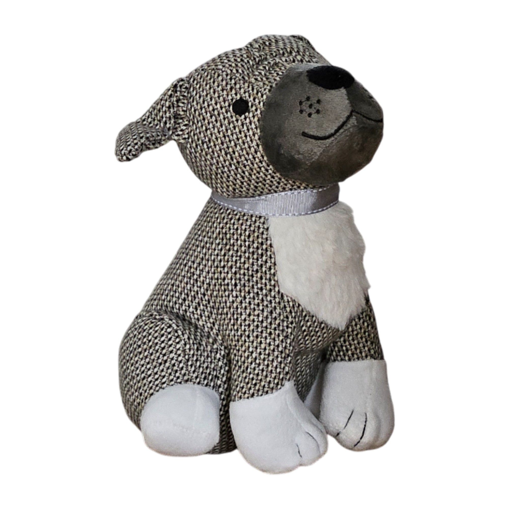 Meinposten Türstopper Dekorativer Boden-Türstopper für Zuhause Stofftier karierter Hund (1 St)