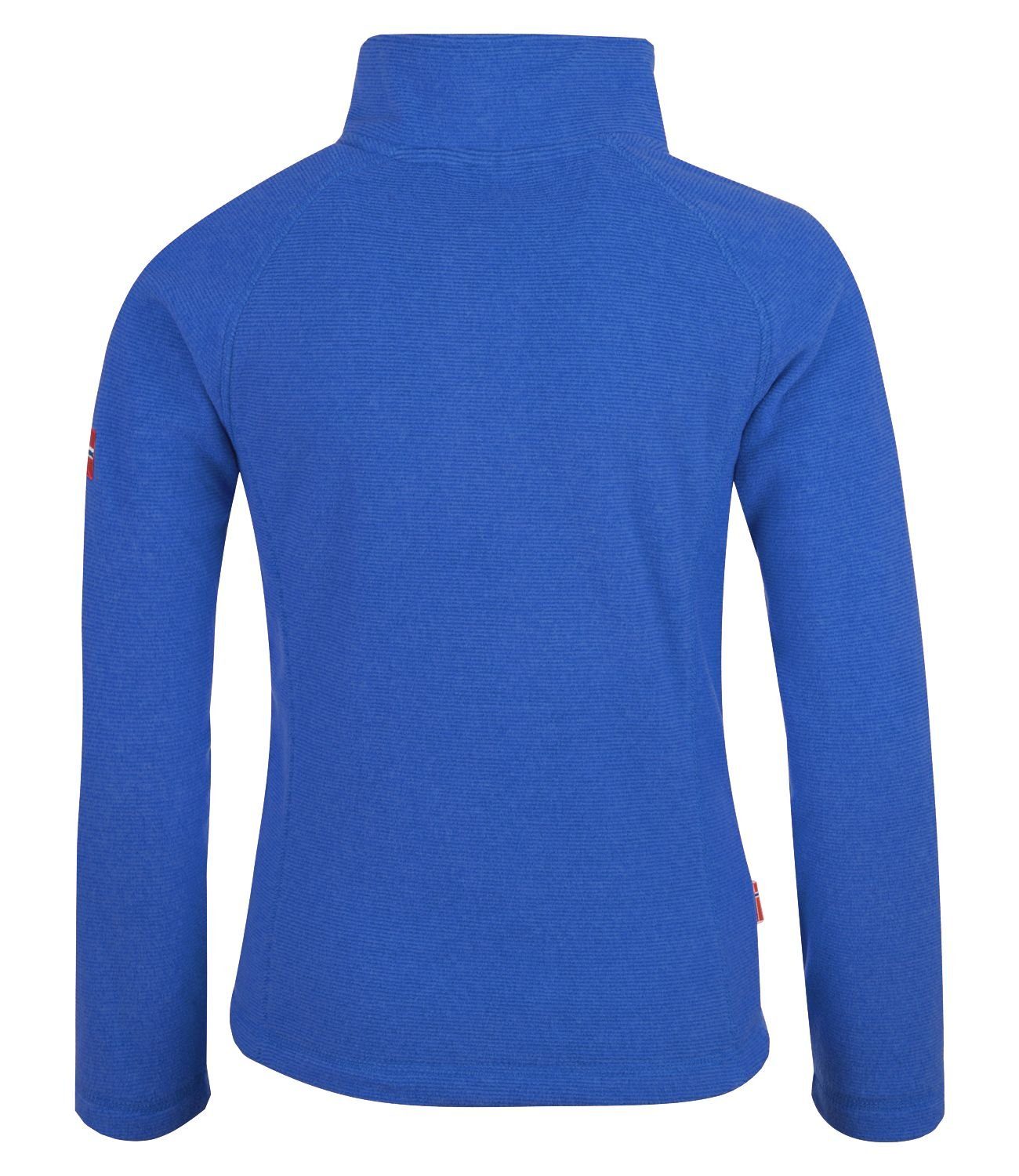 TROLLKIDS Fleecepullover Rondane Mittelblau/Hellblau