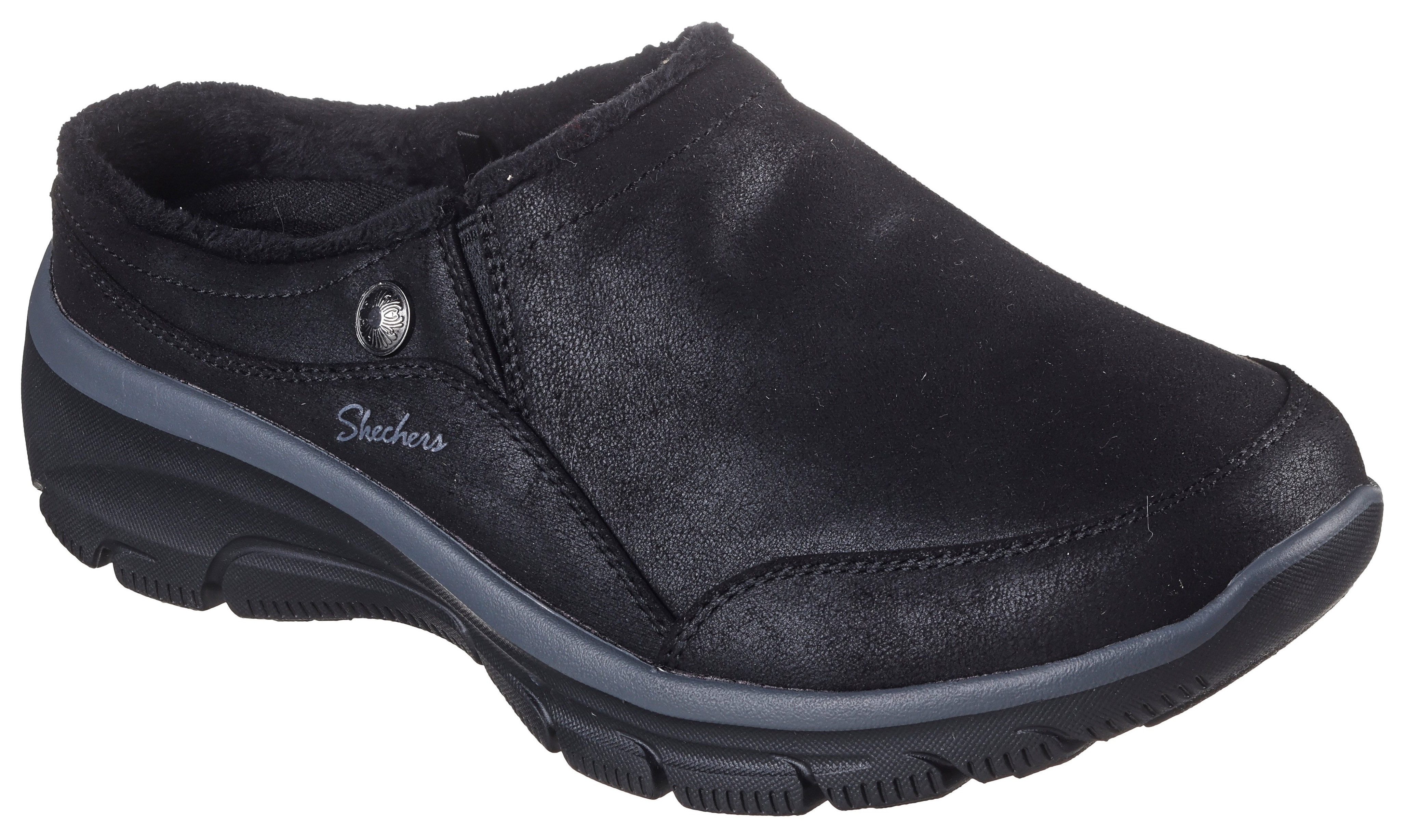 Skechers EASY GOING-LATTE 2 Clog Pantoffel, Slipper, Hausschuh mit Warmfutter