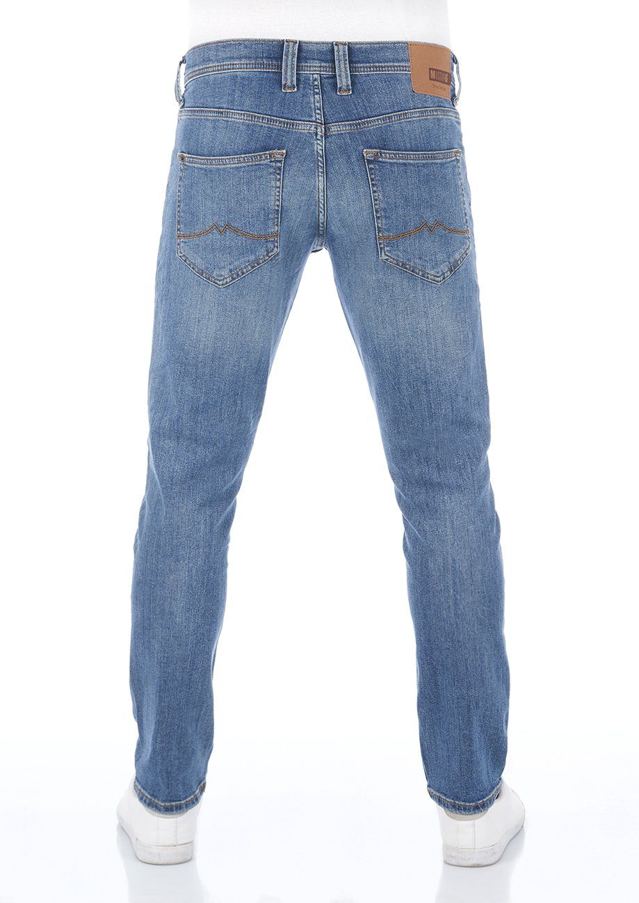 mit (1009374-583) Light Denim Jeanshose Tapered Denim Herren Hose Blue Oregon Tapered-fit-Jeans MUSTANG Fit Stretch