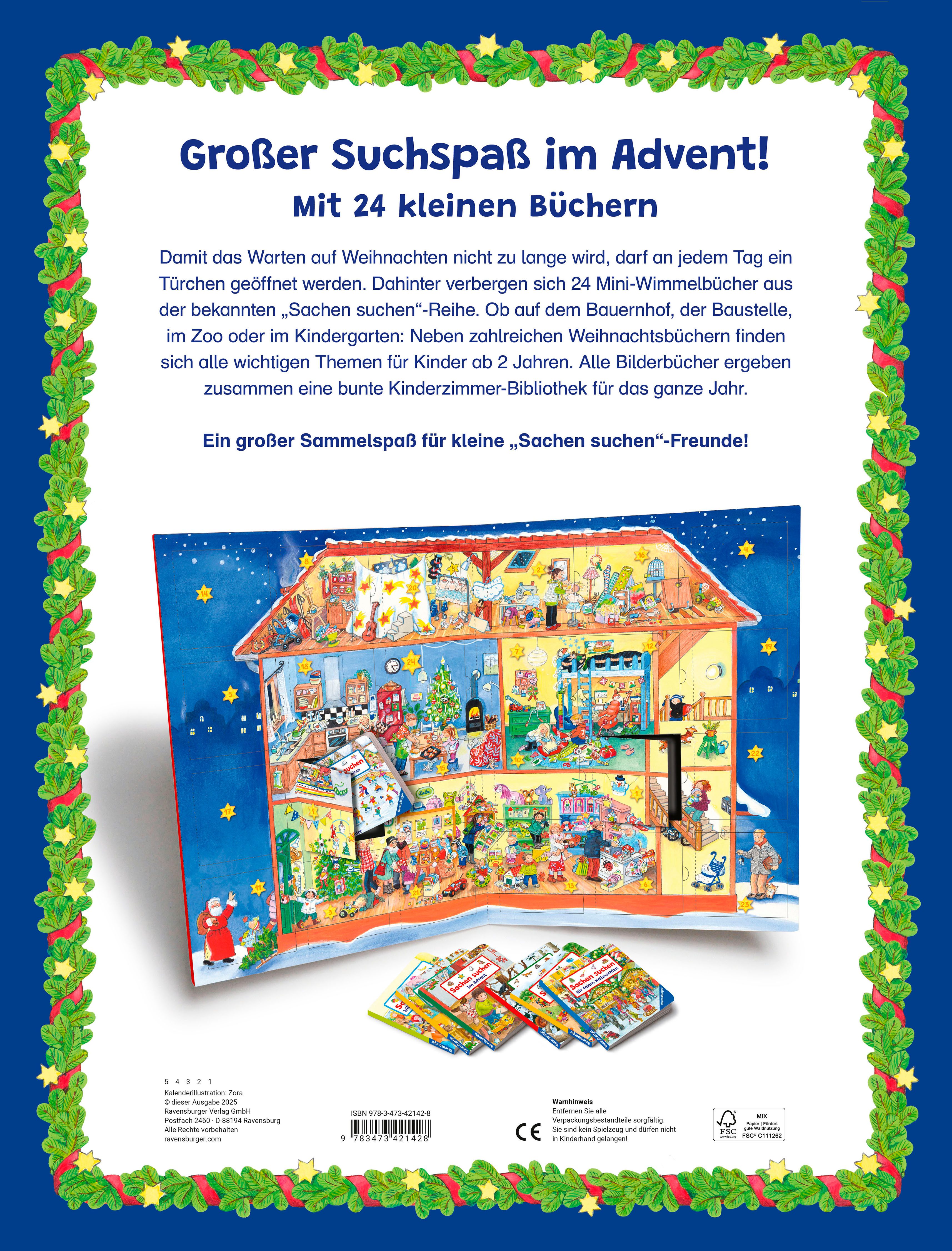 Ravensburger Spielzeug-Adventskalender Mein großer Sachen suchen Adventskalender – Bild 2 von 5