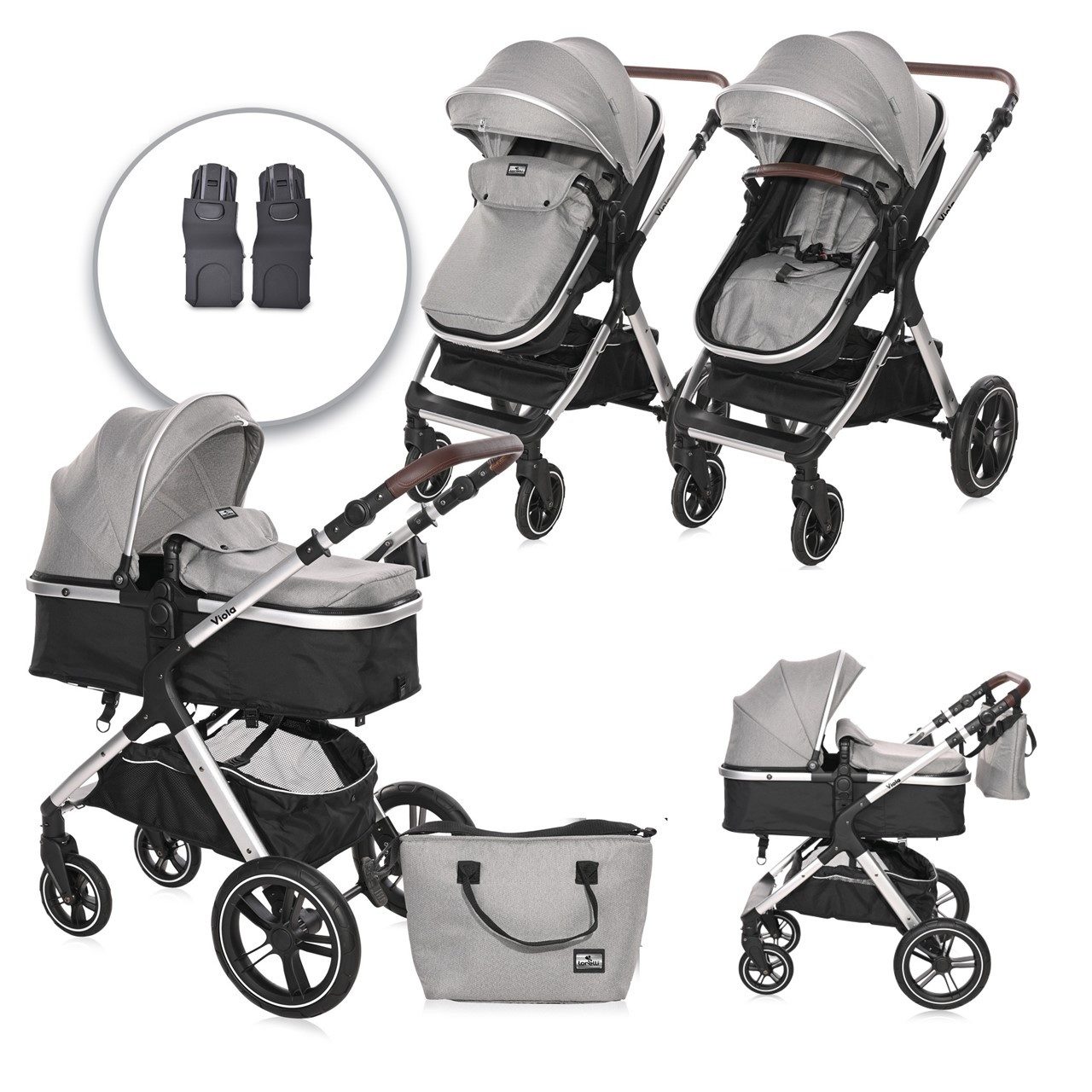 Kombi-Kinderwagen Kinderwagen 2 in 1 Viola