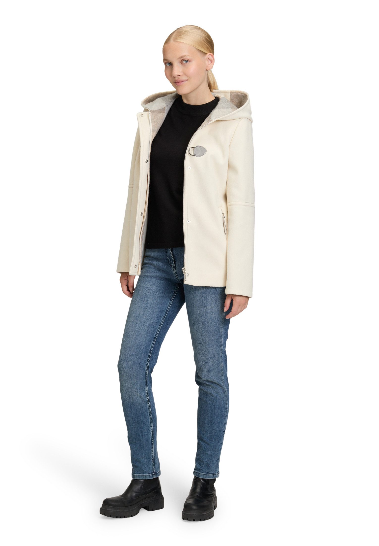 Amber & June Winterjacke Damen mit Kapuze