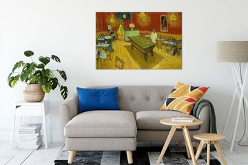 Pixxprint Leinwandbild Vincent Van Gogh - Das Nachtcafé in Arles, Vincent Van Gogh - Das Nachtcafé in Arles (1 St), Leinwandbild fertig bespannt, inkl. Zackenaufhänger