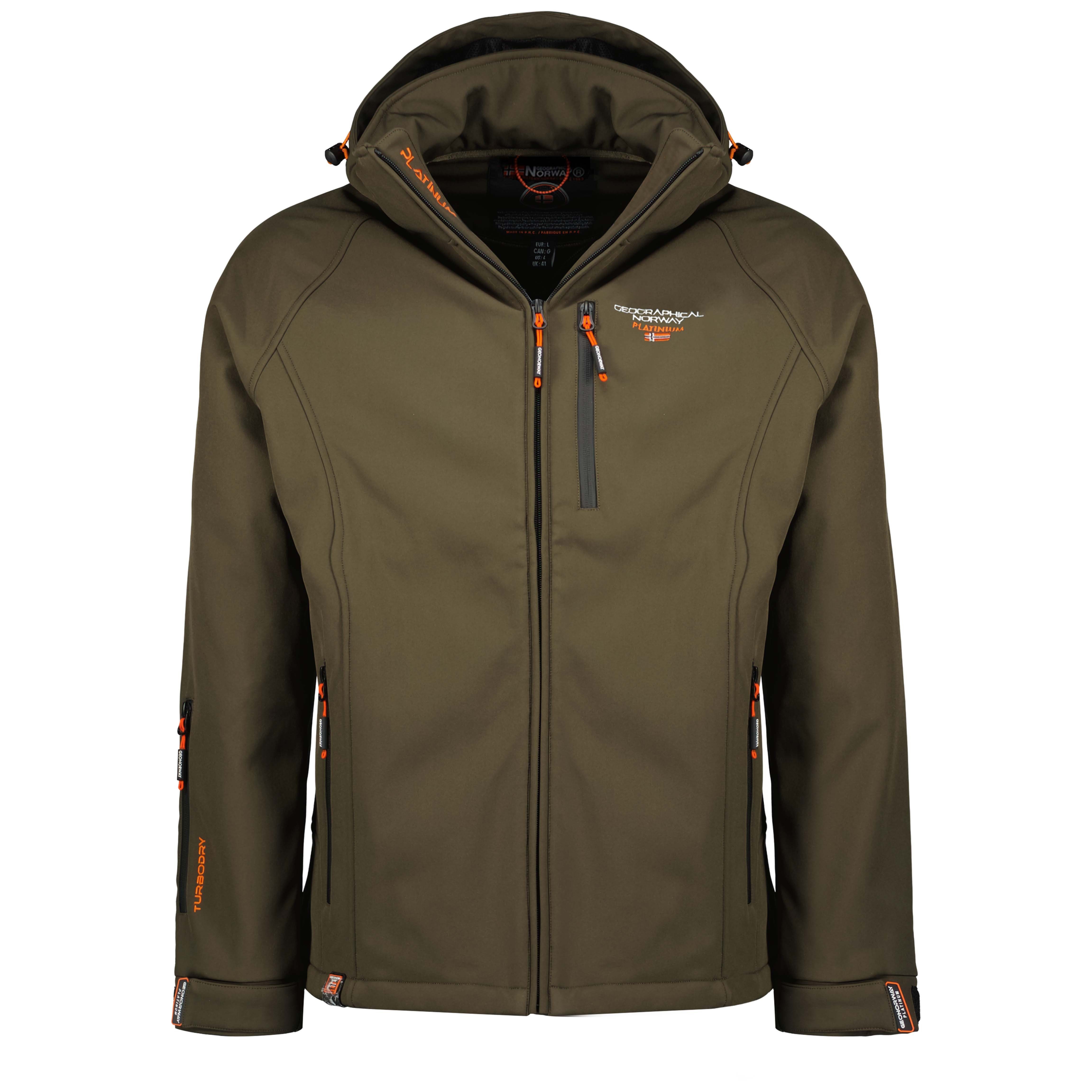 Geographical Norway Softshelljacke Herren Outdoor Jacke Brtaboo (1-St) Mit Kapuze KAKI