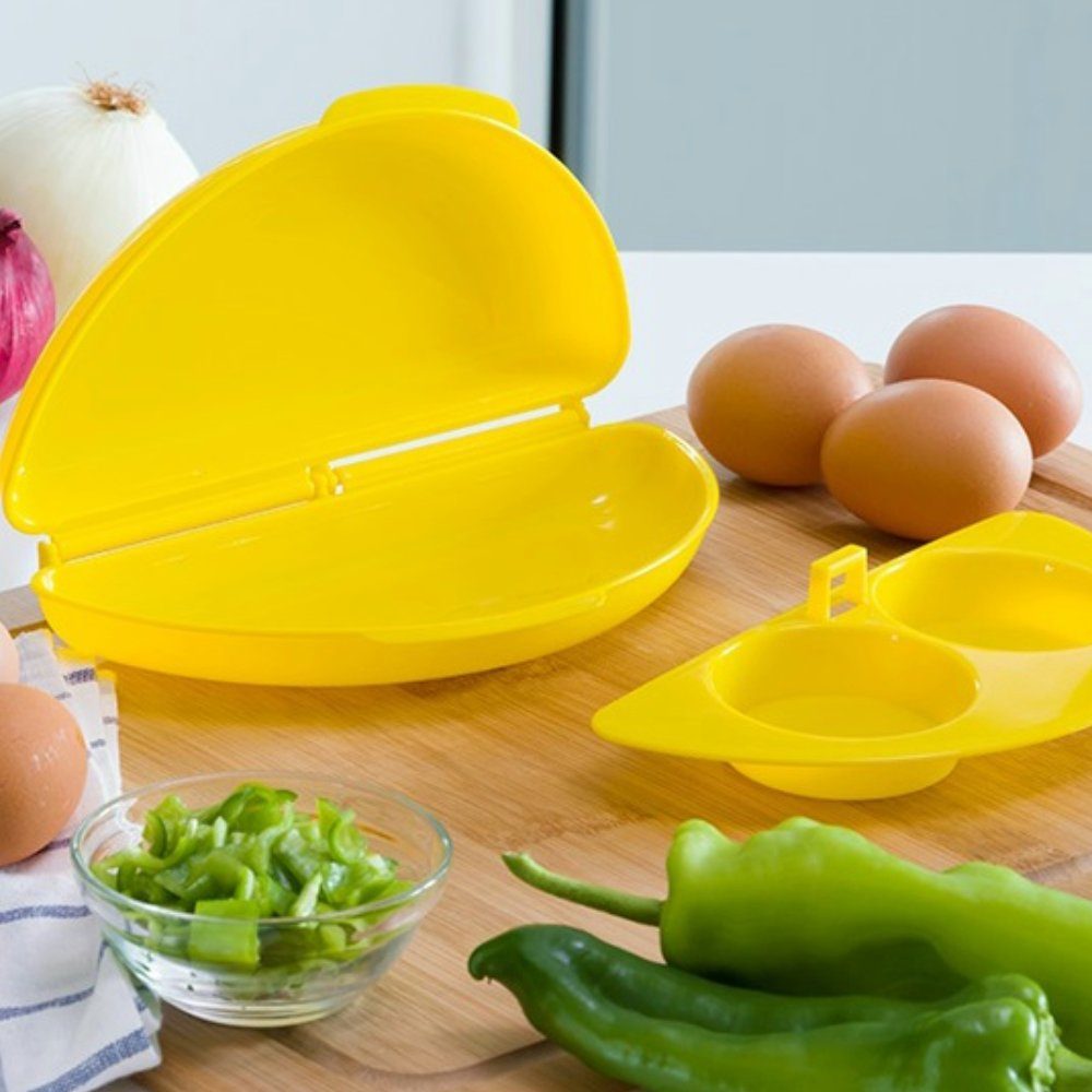 Eierkocher Omelett Maker für Mikrowellenbehälter Mikrowelle Rührei Eier Radami