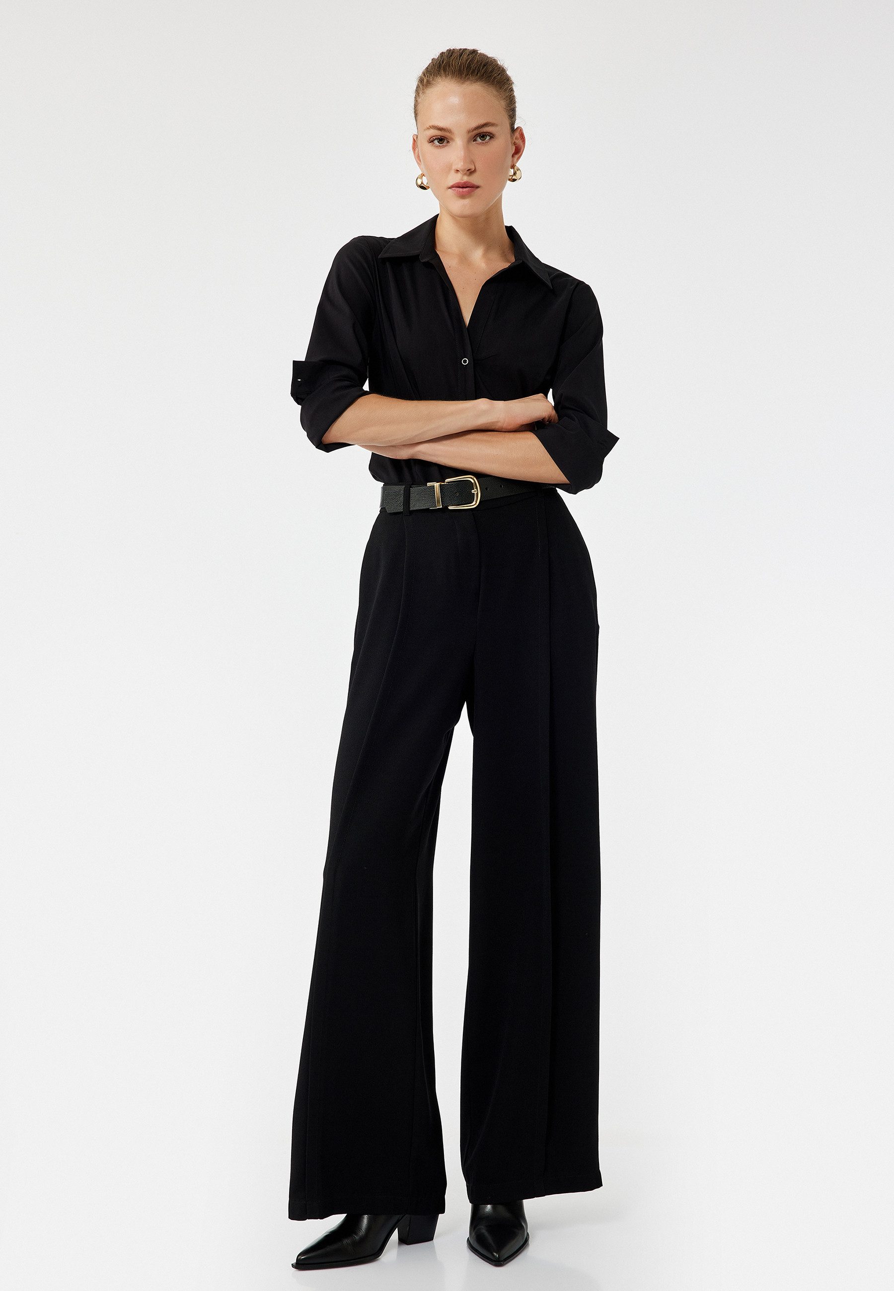 Koton Hemdbluse Koton Poplin-Slim-Fit-Hemd