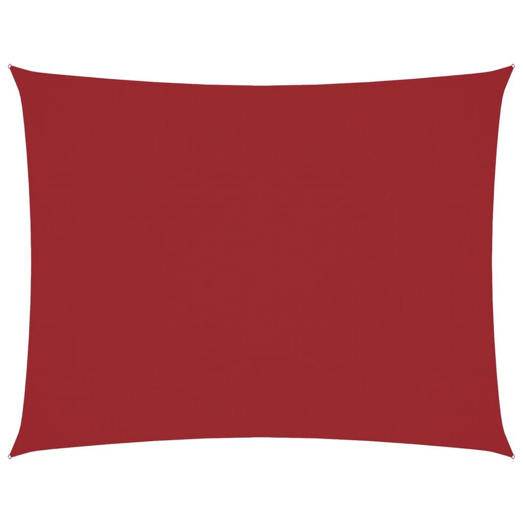 Sonnensegel Sonnensegel Oxford-Gewebe Rechteckig 6x7 m Rot