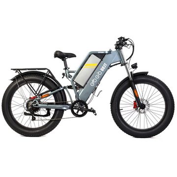 GOGOBEST E-Bike GF650 E-Bike E-fahrrad 1000W Motor 26" Rad Vollfederung mit Heckablage