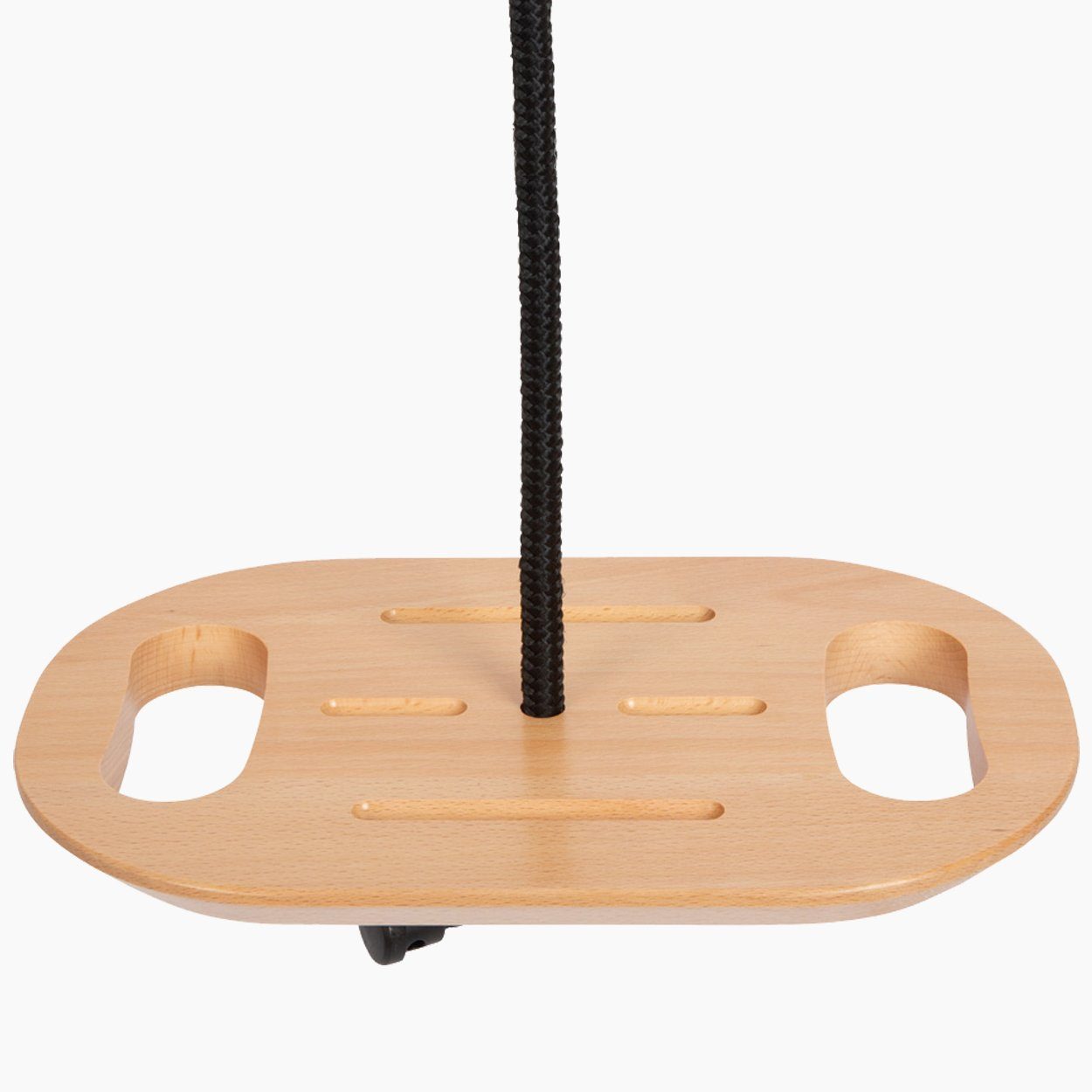 Small Foot Einzelschaukel Tellerschaukel mit Griffen „Black Line“, (packung, 1-tlg., set), Maximaler Schaukelspaß für Groß und Klein