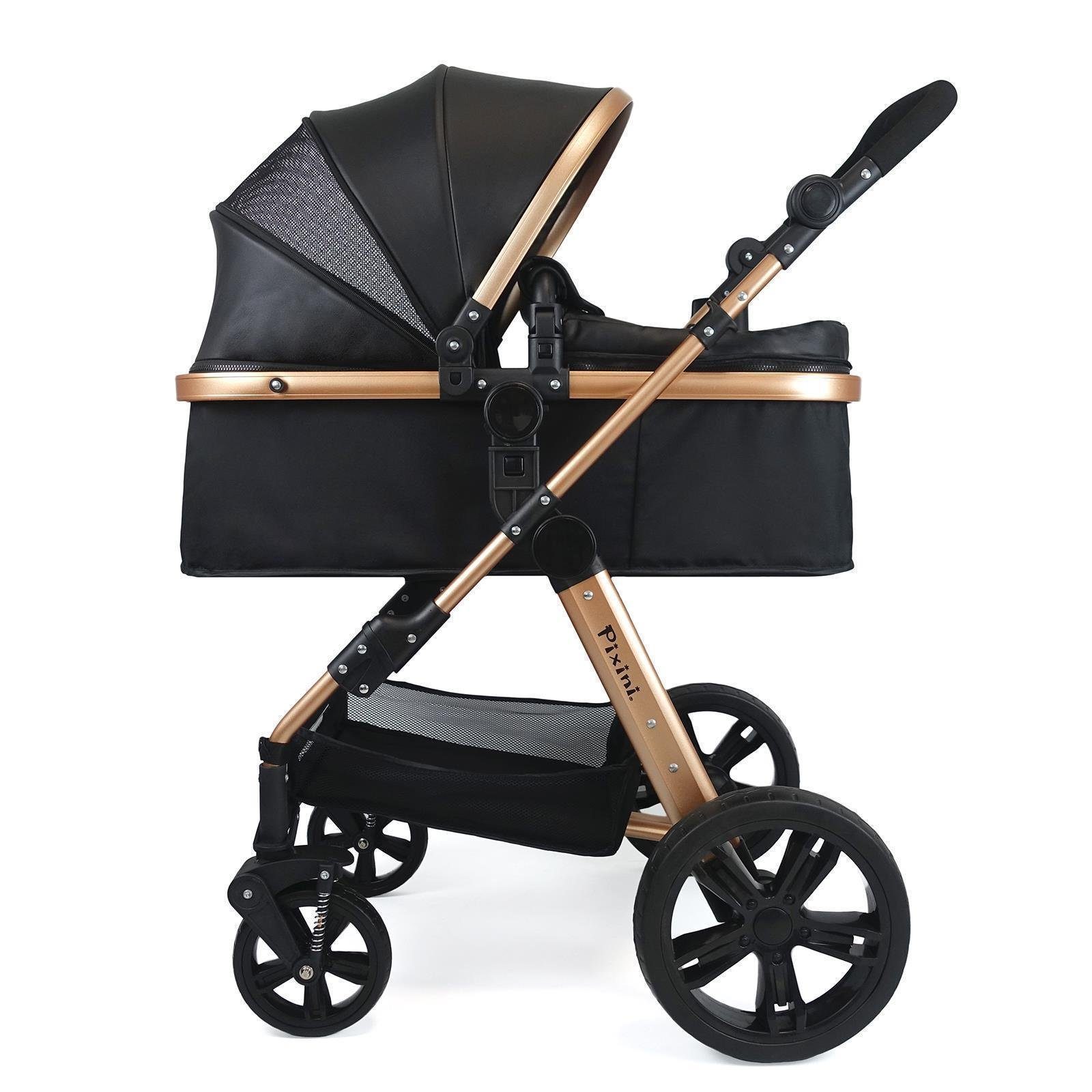 Arizona Pixini Set Kombi-Kinderwagen 3in1 Pixini Kinderwagen gold