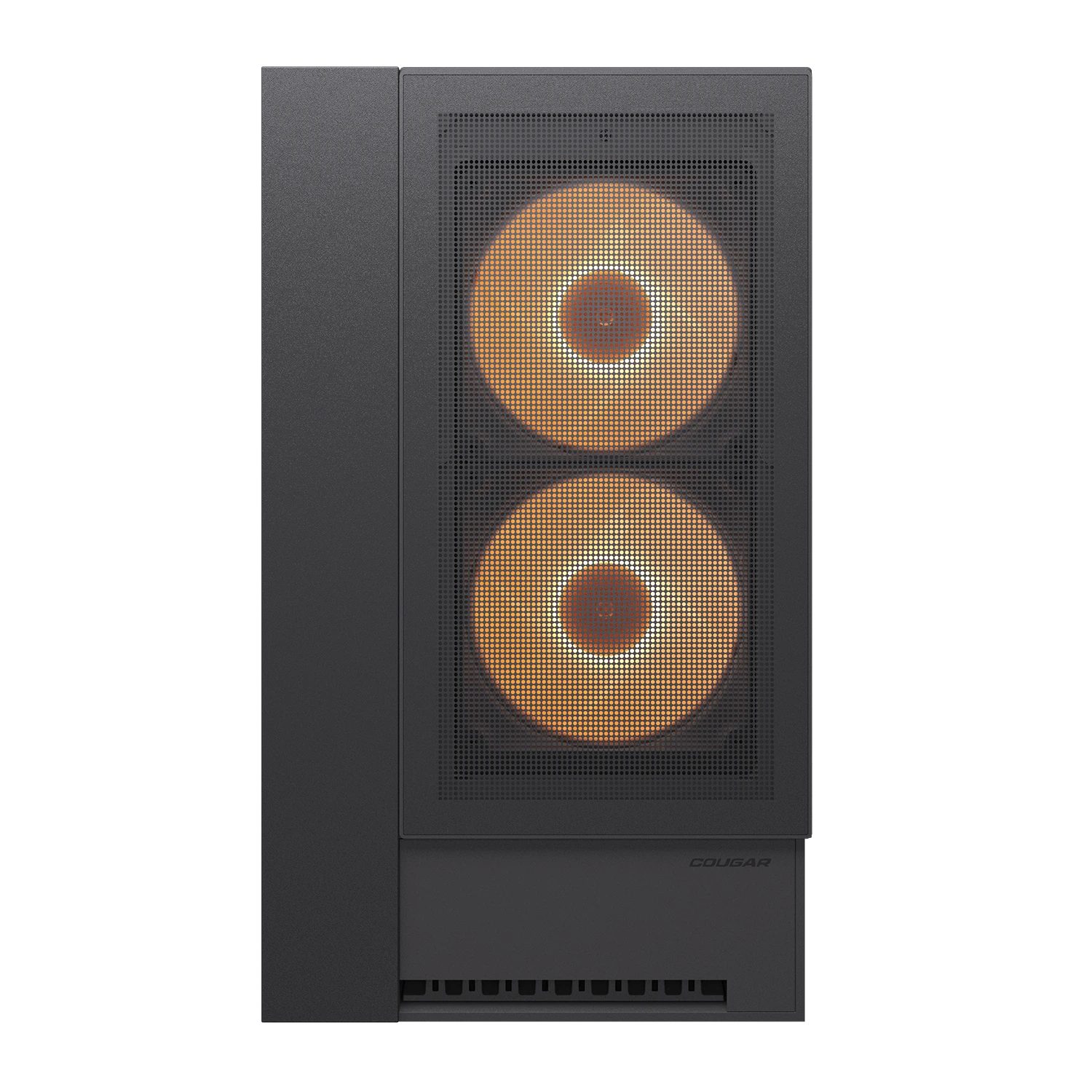 Cougar Gaming-Gehäuse OmnyX BK, Midi-Tower, USB/Audio, 2x USB-C 3.2 Gen2, 4x USB 3.0, ATX, schwarz, 4 Lüfter vormontiert