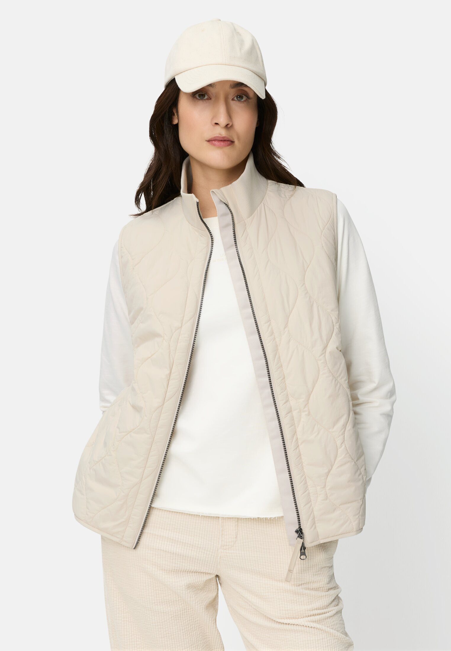 camel active Steppweste Weste mit Stehkragen ärmellos mit Stehkragen