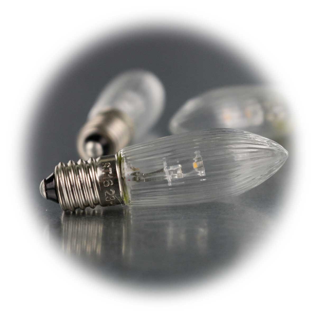 STAR TRADING LED-Leuchtmittel 3er Pack E10 Leuchtmittel klar 10-55V 0,2W warmwei, warmweiß