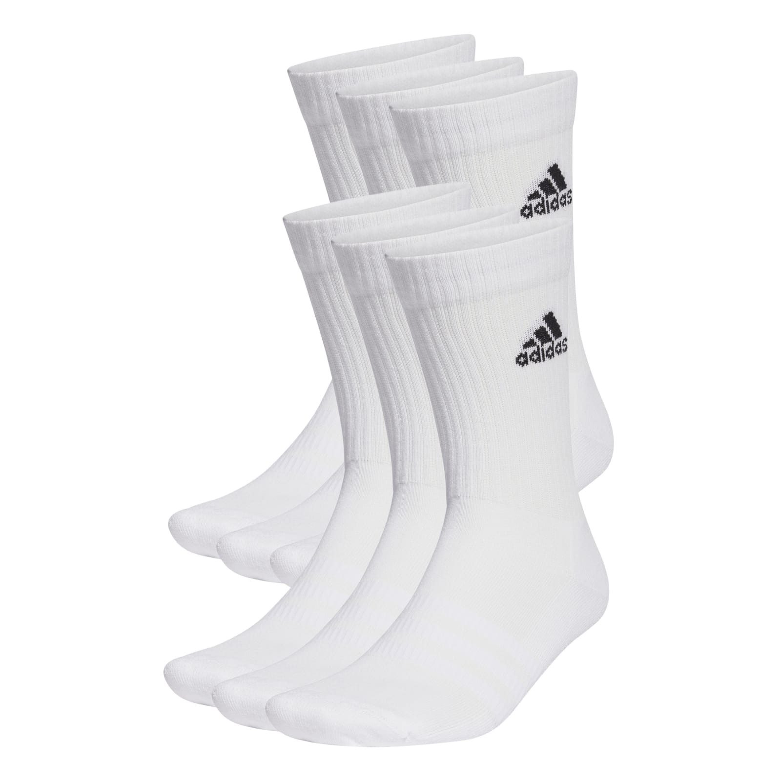 Sportsocken Crew Cushioned Sportswear weiss - 6 Paar