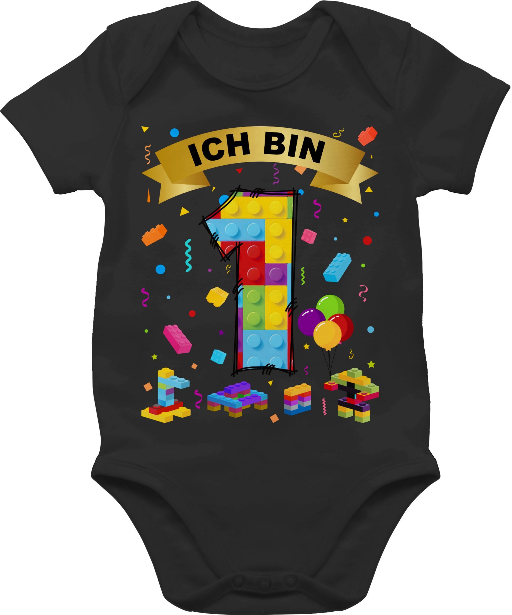 Shirtbody Ich bin 1 Bausteine
