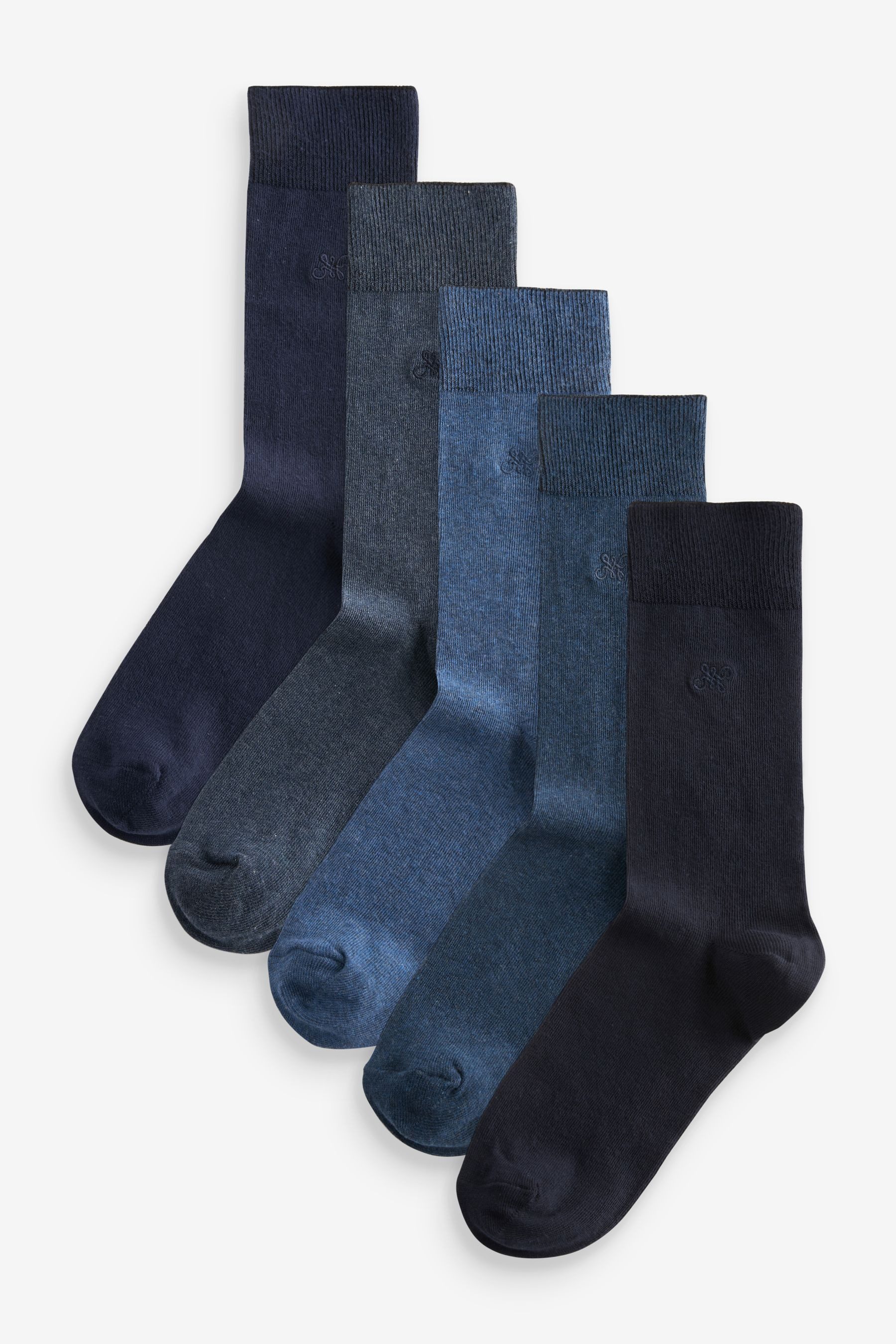 Next Kurzsocken Dauerhaft frische Socken mit Stickerei, 5er-Pack (5-Paar)